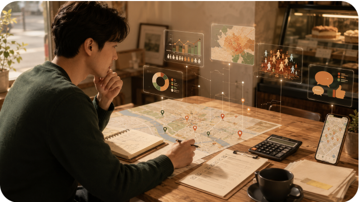 로컬 매장 디자인 정리 이미지